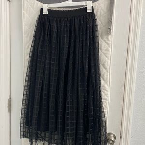 SHEIN black tulle maxi skirt size small